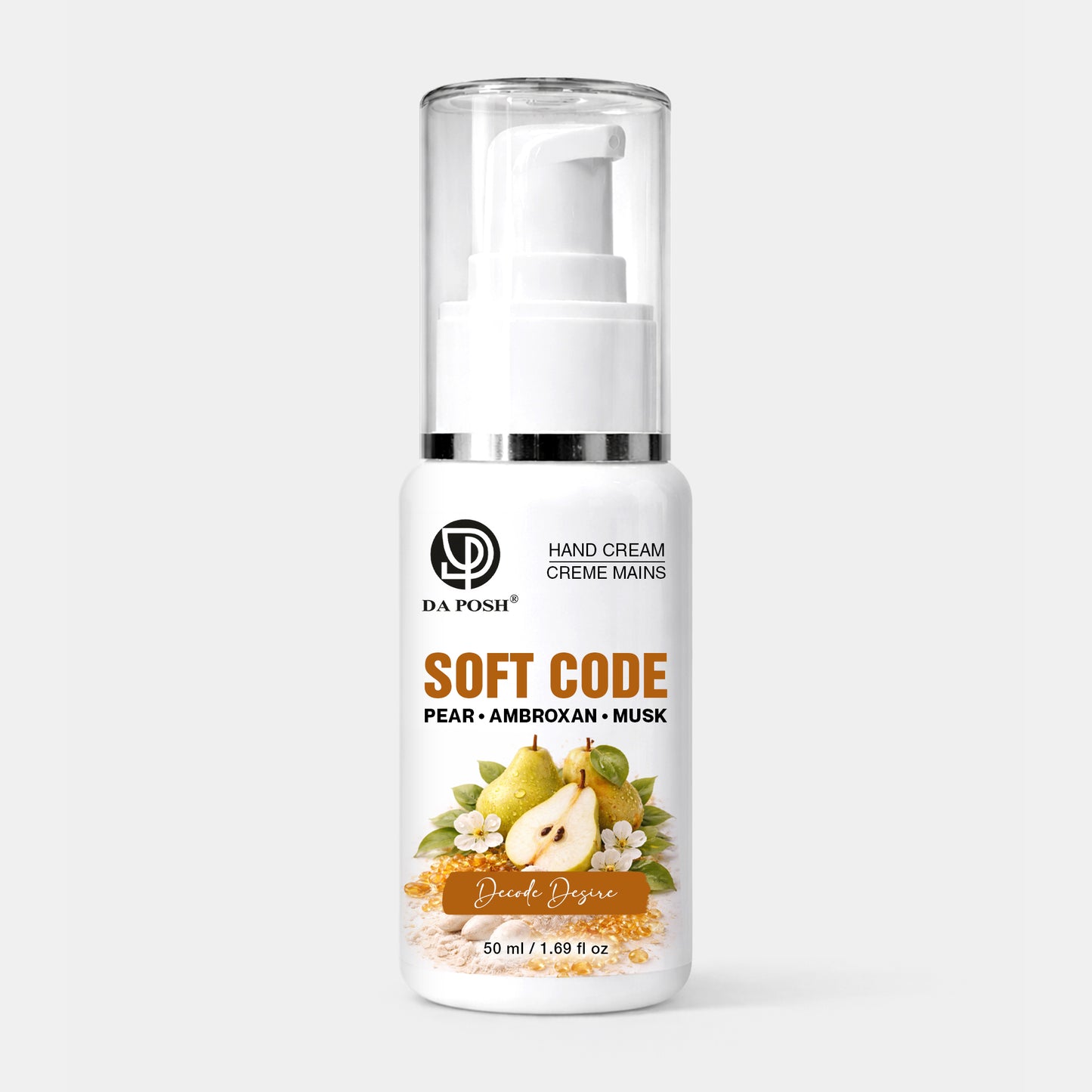 DA POSH Soft Code Hand Cream – Pear, Ambroxan & Musk | 50 ml