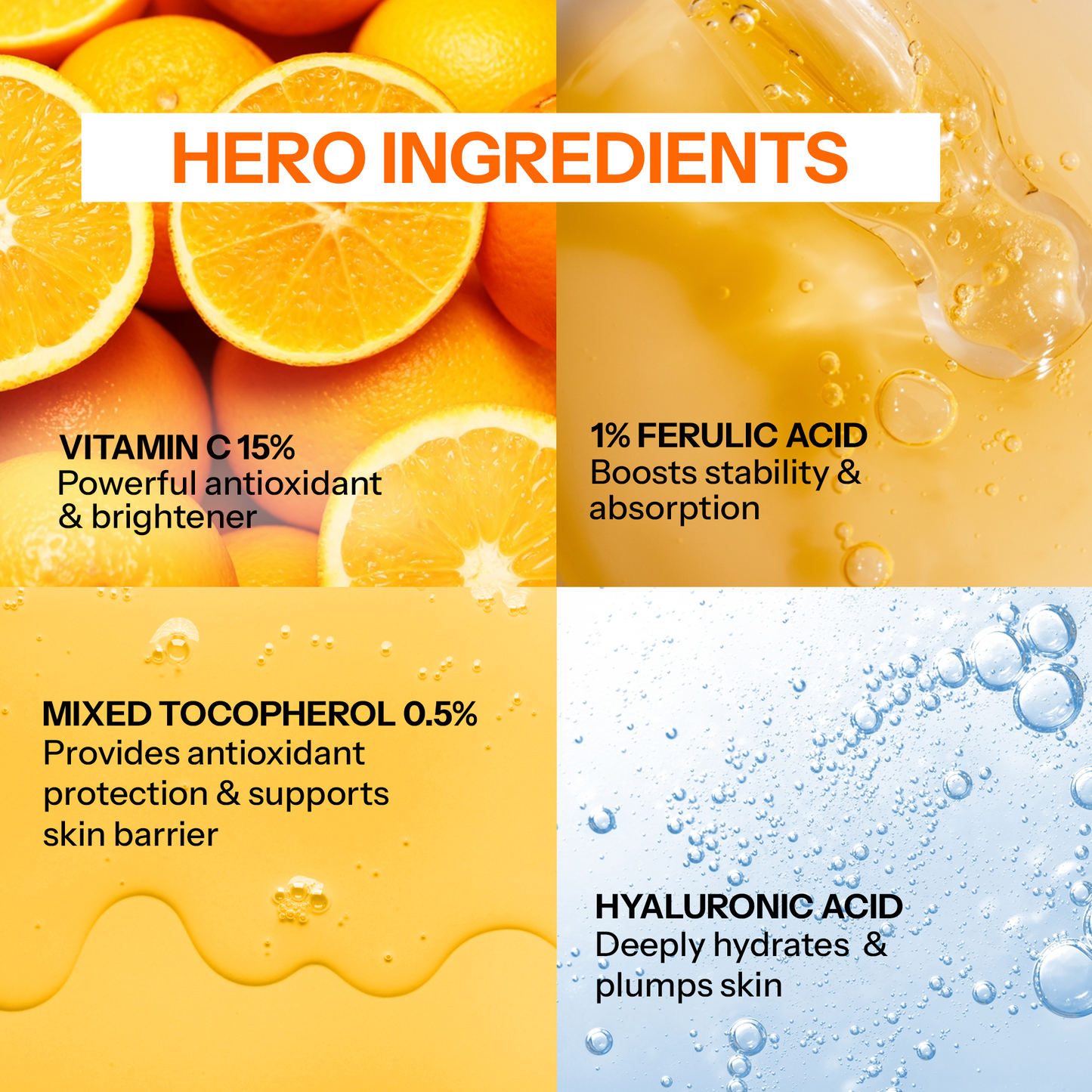 DA POSH Vitamin C Brightening Face Serum | Fades Dark Spots & Boosts Radiance
