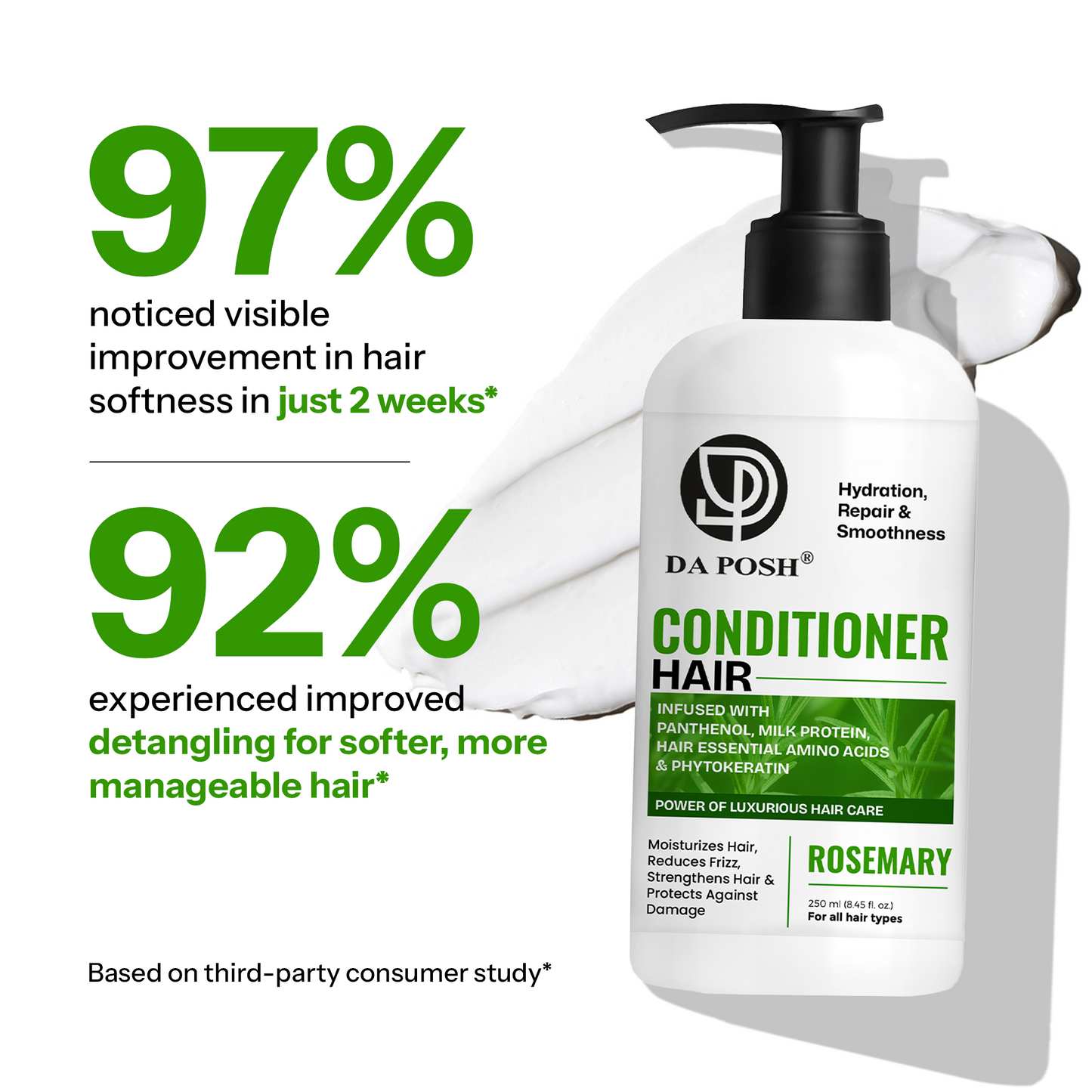 DA POSH Rosemary Hair Conditioner – Hair Growth & Hair Fall Control