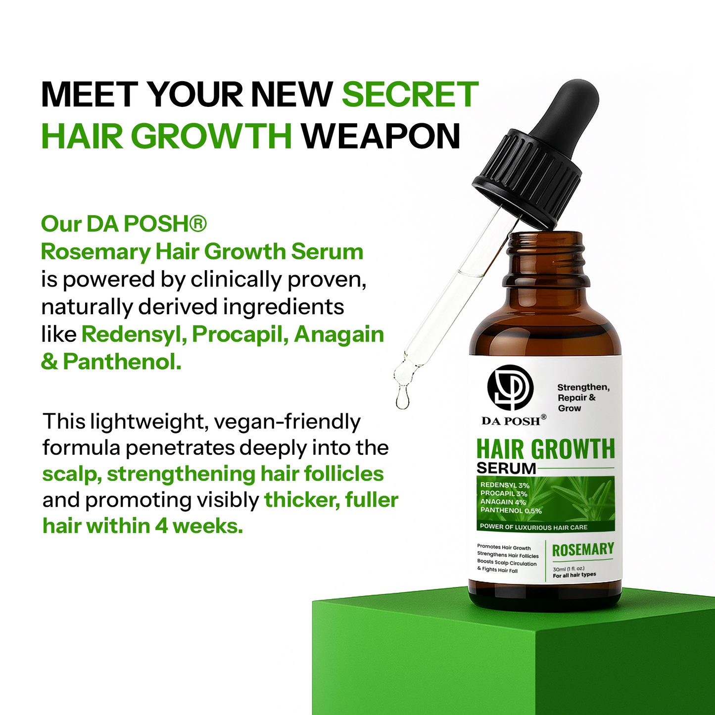 Daposh Hair Growth Serum – Strengthen, Repair & Grow