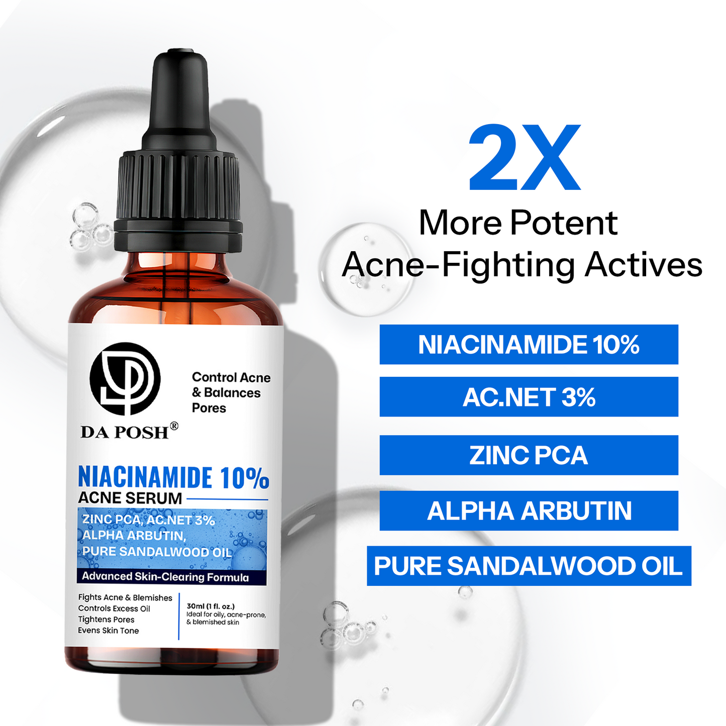 Daposh Niacinamide 10% Acne Serum – Clearer Skin, Balanced Pores