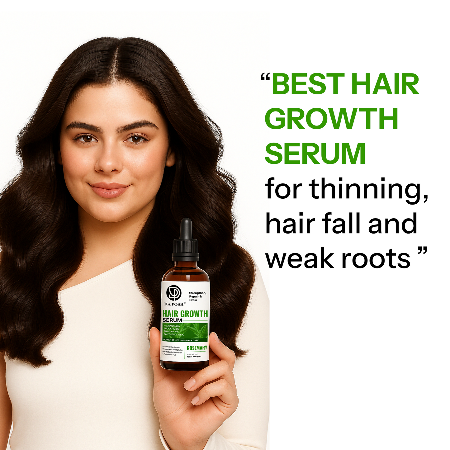 Daposh Hair Growth Serum – Strengthen, Repair & Grow
