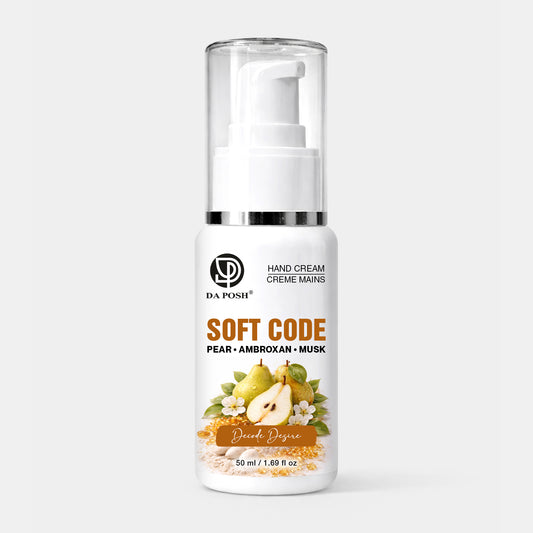DA POSH Soft Code Hand Cream – Pear, Ambroxan & Musk | 50 ml
