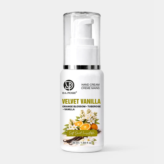 DA POSH Velvet Vanilla Hand Cream – Orange Blossom, Tuberose & Vanilla | 50 ml