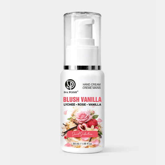 DA POSH Blush Vanilla Hand Cream – Hydrating Hand Moisturizer with Lychee, Rose & Vanilla – 50ml